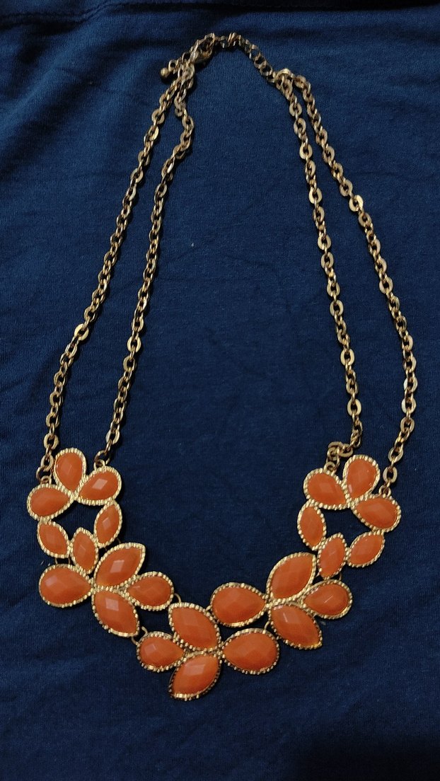 Uzun Zincir Detaylı Altın Renk Bohem Kolye - Görsel 3