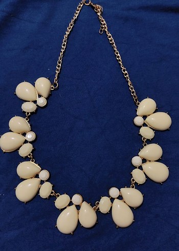 Bej Boncuklu Midi Bohem Kolye - Görsel 3