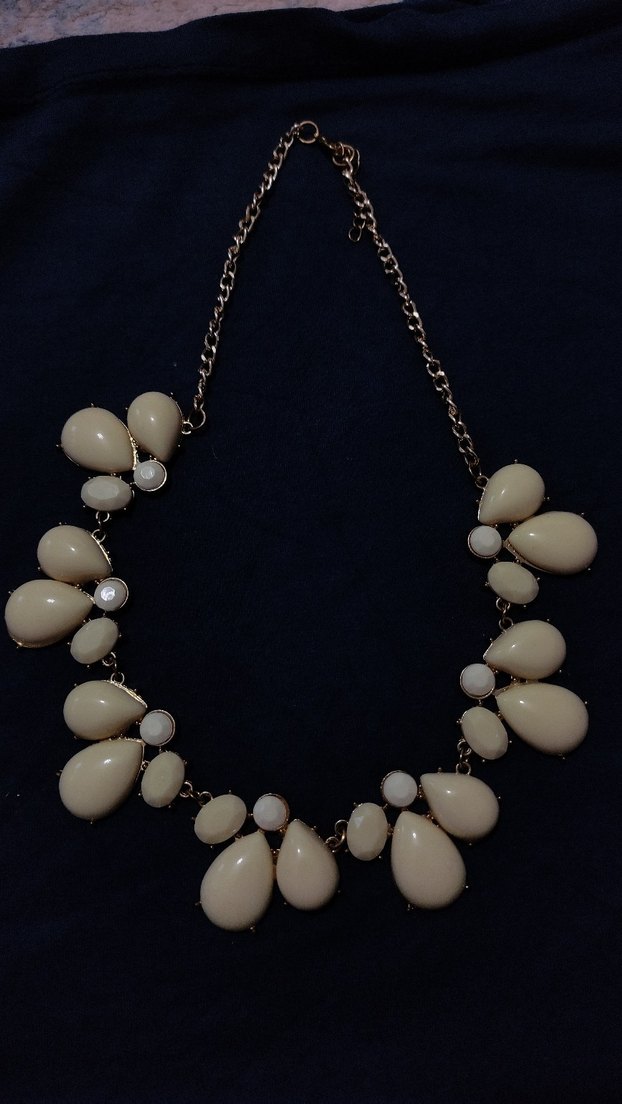 Bej Boncuklu Midi Bohem Kolye - Görsel 2