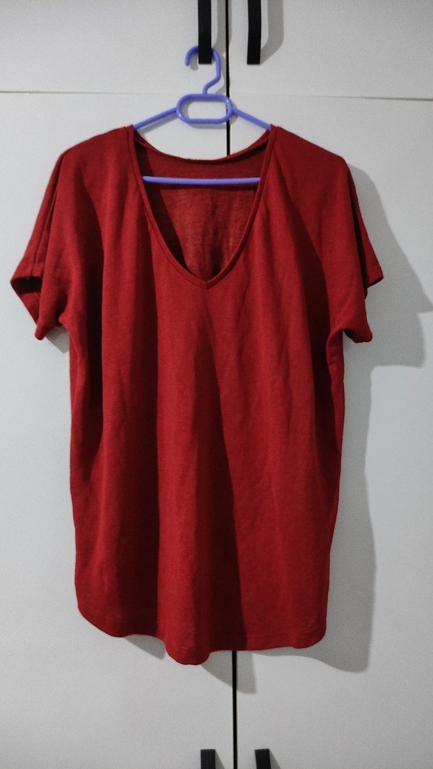 Mavi bayan tişört - Görsel 3