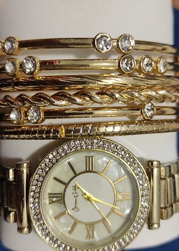 Altın Renkli Kemerli Yılan Desenli Bileklik - Görsel 2