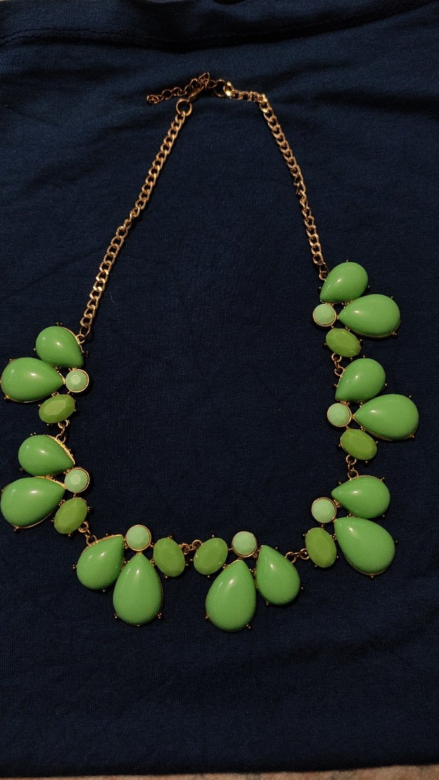 Parlak Yeşil Boncuklu Bohem Kolye - Görsel 2