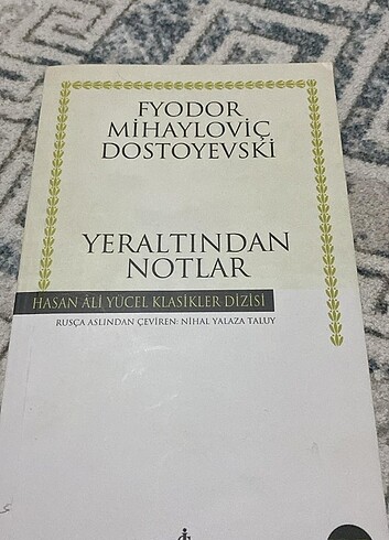Yeraltından notlar fyodor mihayloviç dostoyevski 