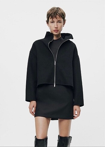 Zara Zara astar detaylı yünlü ceket #yeni