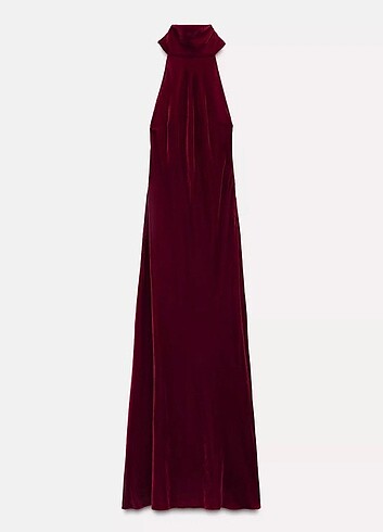 Zara boyundan bağlamalı elbise #yeni