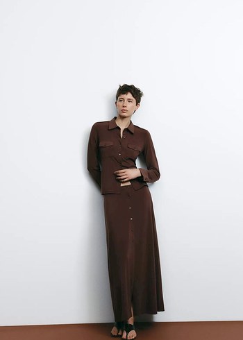 Zara Detaylı midi etek
