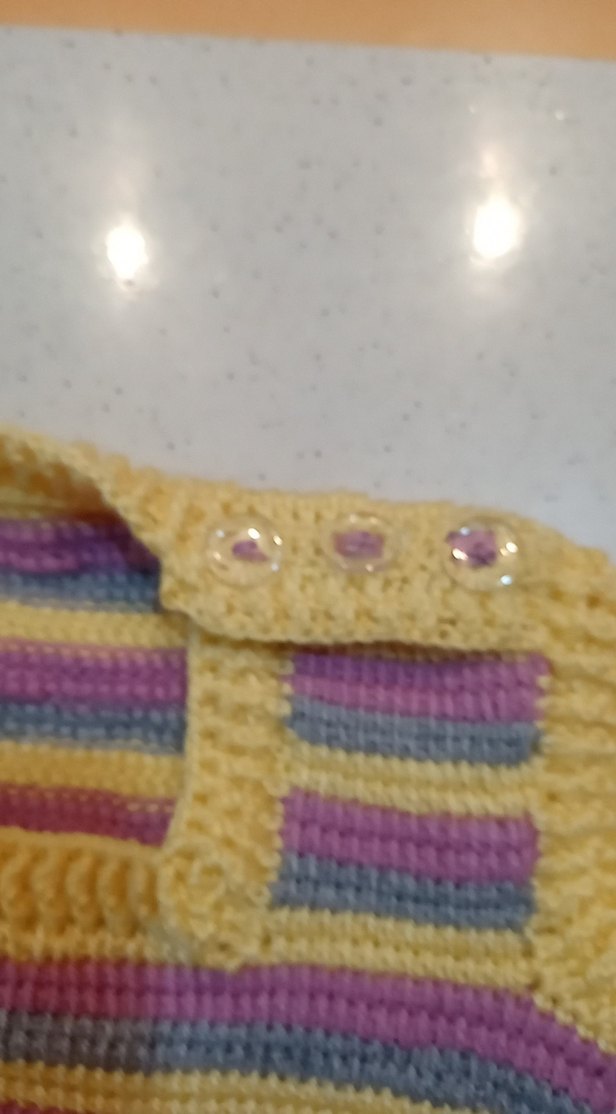 Kız Çocuk Pastel Renkli Örgü süveter - Görsel 3