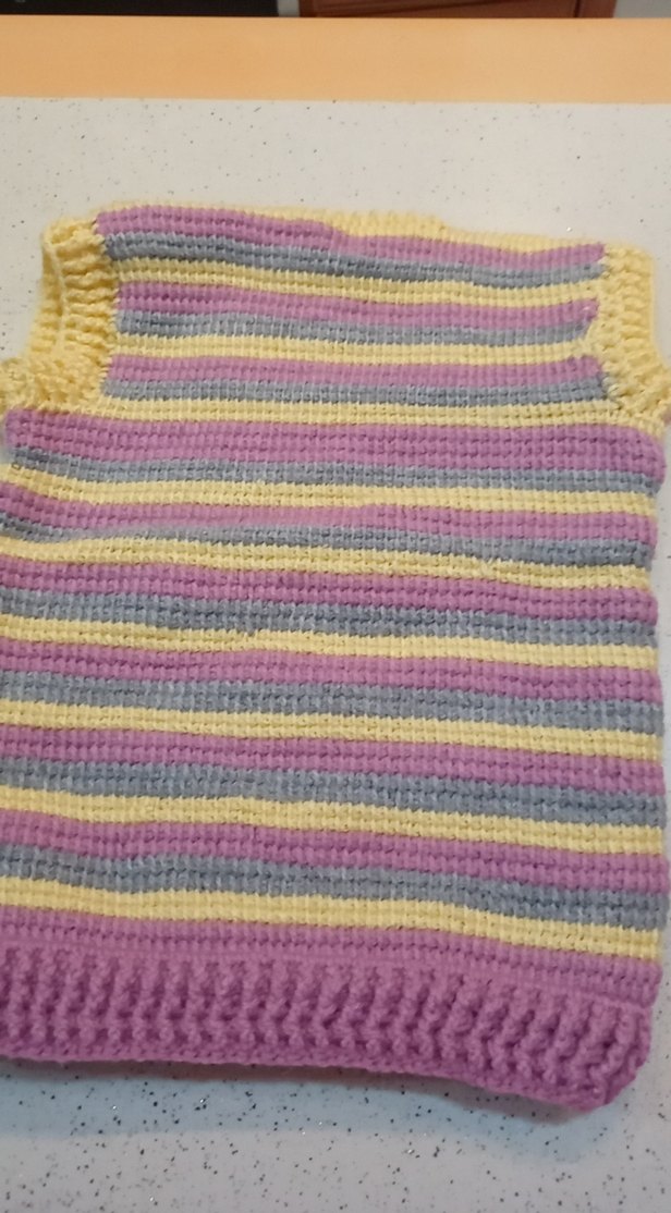 Kız Çocuk Pastel Renkli Örgü süveter - Görsel 2