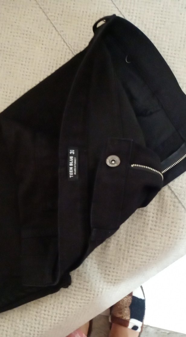 Siyah Kadın Kot Pantolon - Görsel 2