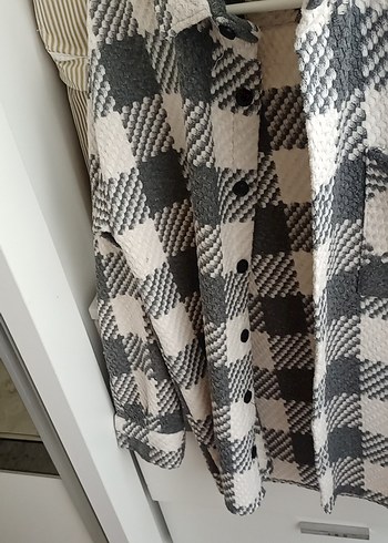 Gri Ekose Desenli erkek Gömlegi - Görsel 3