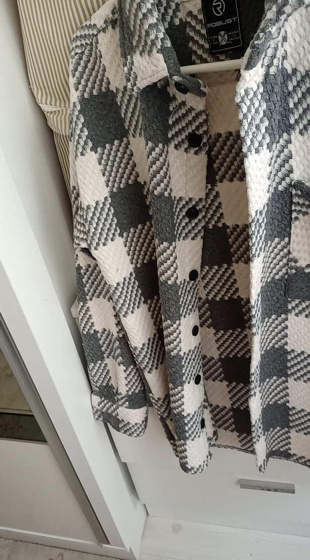 Gri Ekose Desenli erkek Gömlegi - Görsel 3