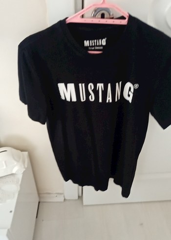 Mustang Baskılı Beyaz Erkek Tişört - Görsel 2