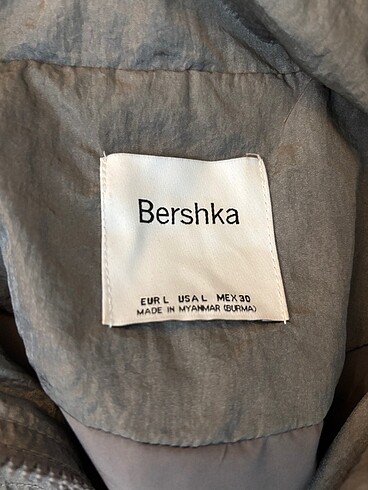 l Beden gri Renk Bershka Bomber Ceket 