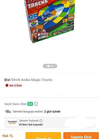 Magic Tracks Işıklı Oyuncak Arabalı Yol Yarış Pisti