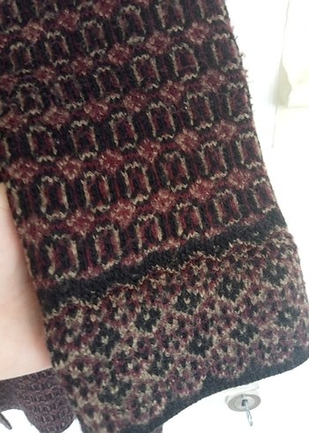 xl Beden kahverengi Renk Kahverengi Düğmeli Triko Kadın Hırka