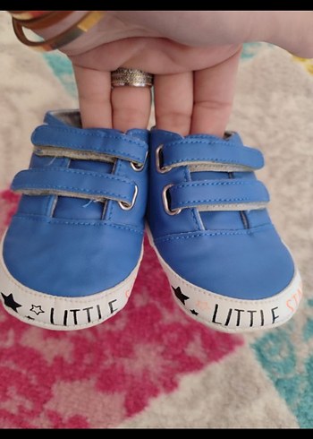 Mavi Erkek Bebek İlk Adım Ayakkabısı - Görsel 3