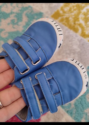 Mavi Erkek Bebek İlk Adım Ayakkabısı - Görsel 2