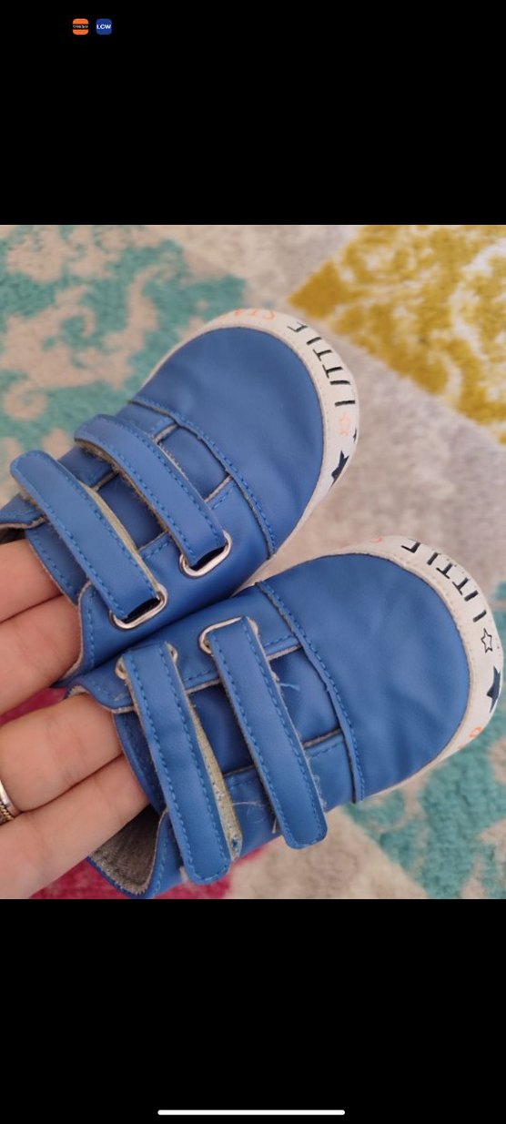 Mavi Erkek Bebek İlk Adım Ayakkabısı - Görsel 2