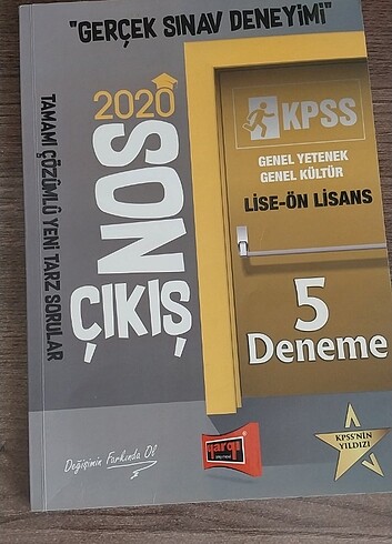  3 tane Kpss lise ön lisans kitabı