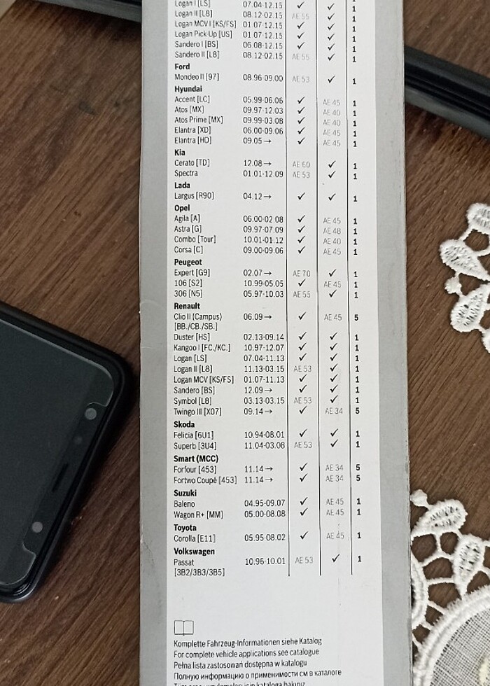 50 cm Bosch ve. Arka silecek - Görsel 3