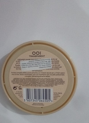 xl Beden rimmel london stay matte 001 transparan pudra