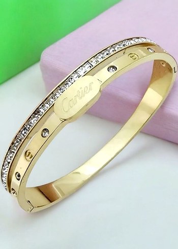 Trend #Cartier Yazılı #Çelik #Bileklik #Kelepçe Modeli 316L