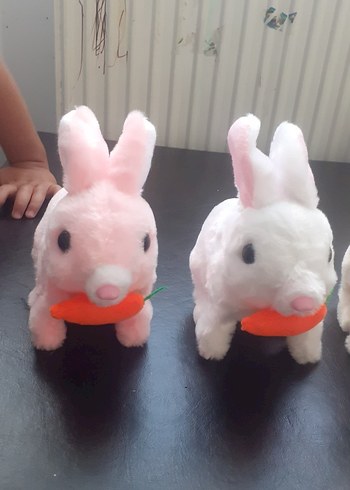 Beden Renk Renkli Kulaklı Tavşan Peluş Oyuncak