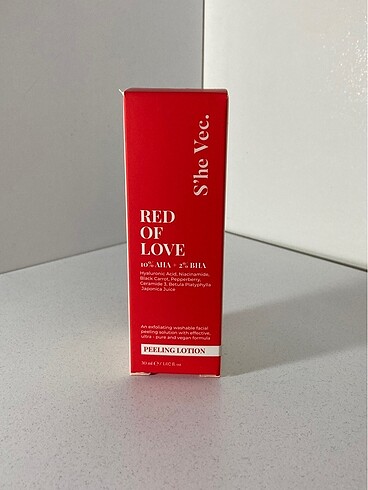 She Vec Red Of Love AHA++HA Peeling