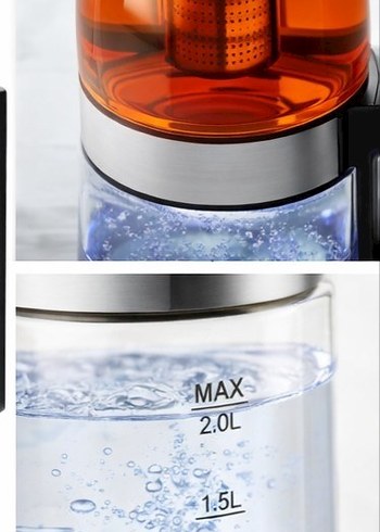 Luxbosch Cam Elektrikli Çay Makinesi - Görsel 3