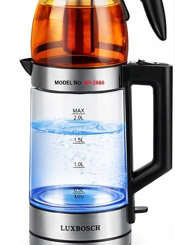 Luxbosch Cam Elektrikli Çay Makinesi - Görsel 2