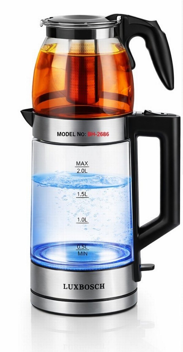 Luxbosch Cam Elektrikli Çay Makinesi - Görsel 2