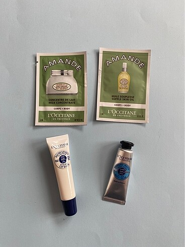 Loccitane el kremi dudak balzamı vücut kremi yağı