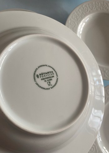  Beden Kütahya porselen 6 kişilik derin tabak