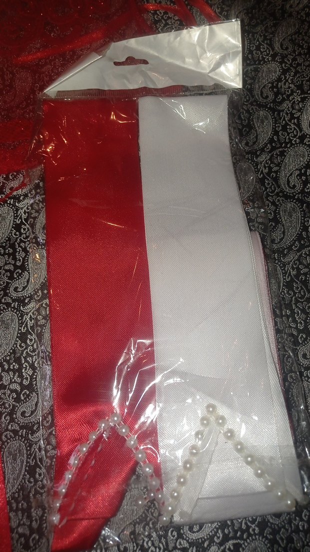 Kırmızı Dantel Nakışlı kına takımı - Görsel 5