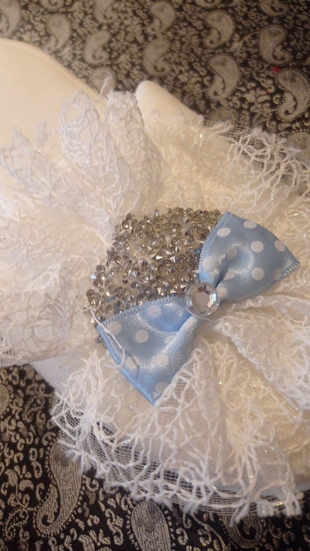 Dantel Detaylı Beyaz hamileler için erkek bebek - Görsel 5