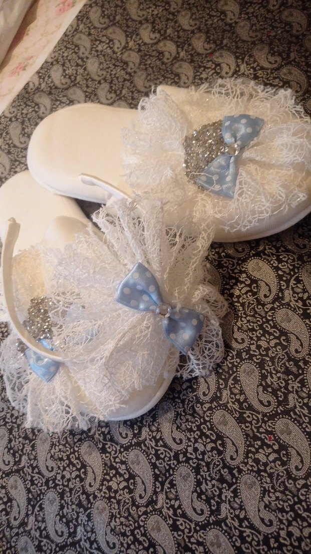 Dantel Detaylı Beyaz hamileler için erkek bebek - Görsel 4