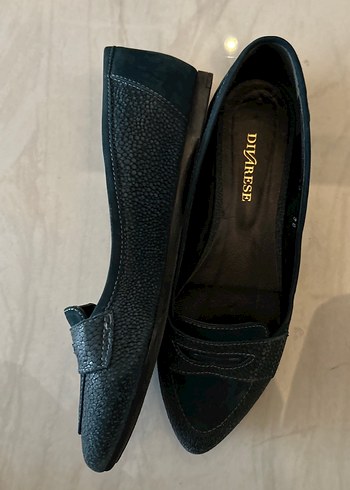 Yesil Kadın Süet deri Babet - Görsel 2