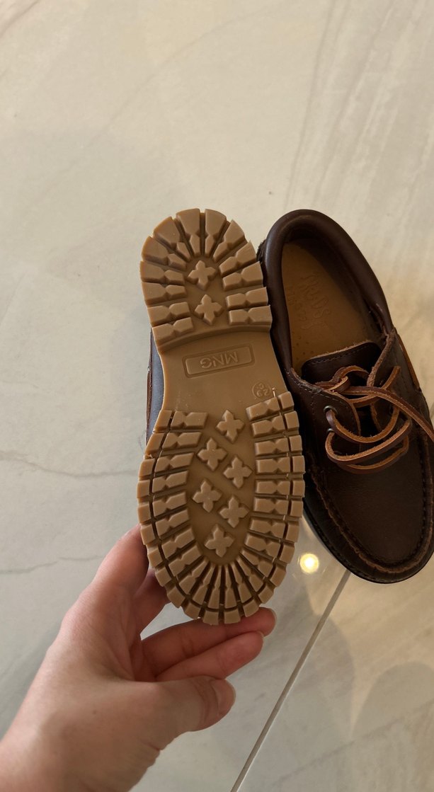 Kahverengi Hakiki Deri Klasik Erkek Cocuk Ayakkabısı 29 numara - Görsel 3