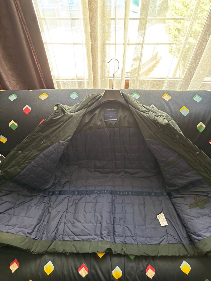 Nautica Düğmeli Gri Erkek Mont, Standart Kesim - Görsel 2