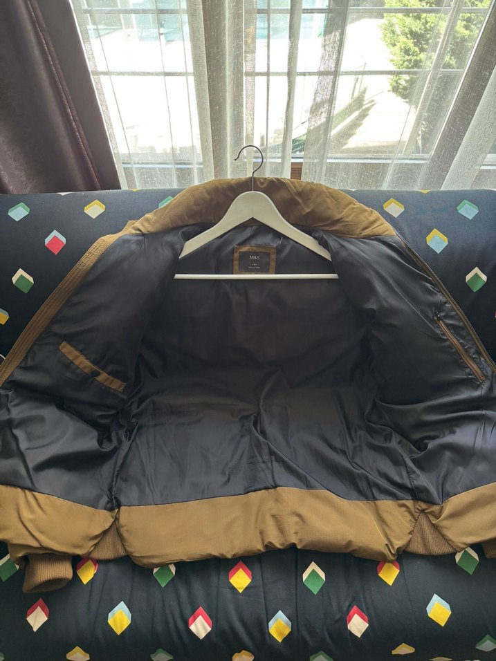 Marks & spencer kahverengi sisme mont (kapsonlu) - Görsel 2