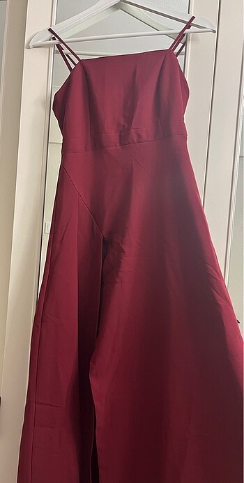 34 Beden bordo Renk Abiye elbise