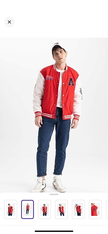 2xl Beden Kolej yaka bomber ceket