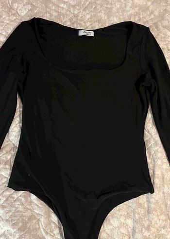 Siyah Uzun Kollu Kadın Body - Görsel 3