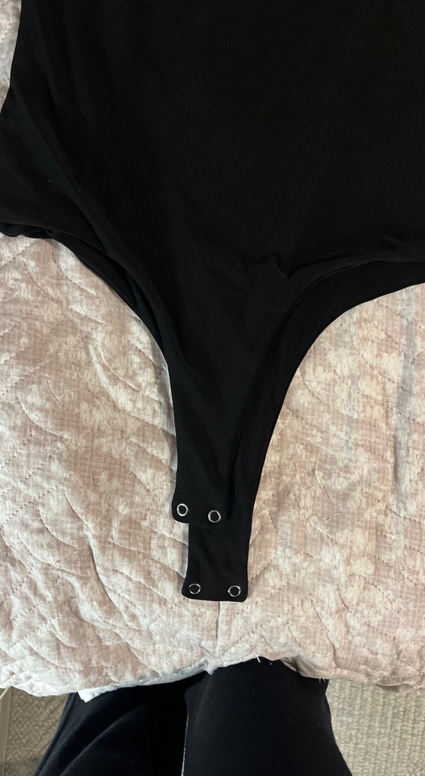 Siyah Uzun Kollu Kadın Body - Görsel 2