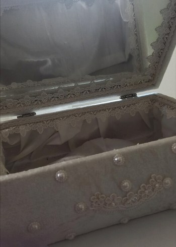 Aynalı sandık kadife kumaş - Görsel 2