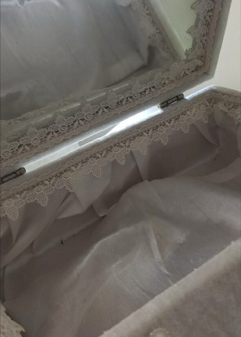 Aynalı sandık kadife kumaş - Görsel 3