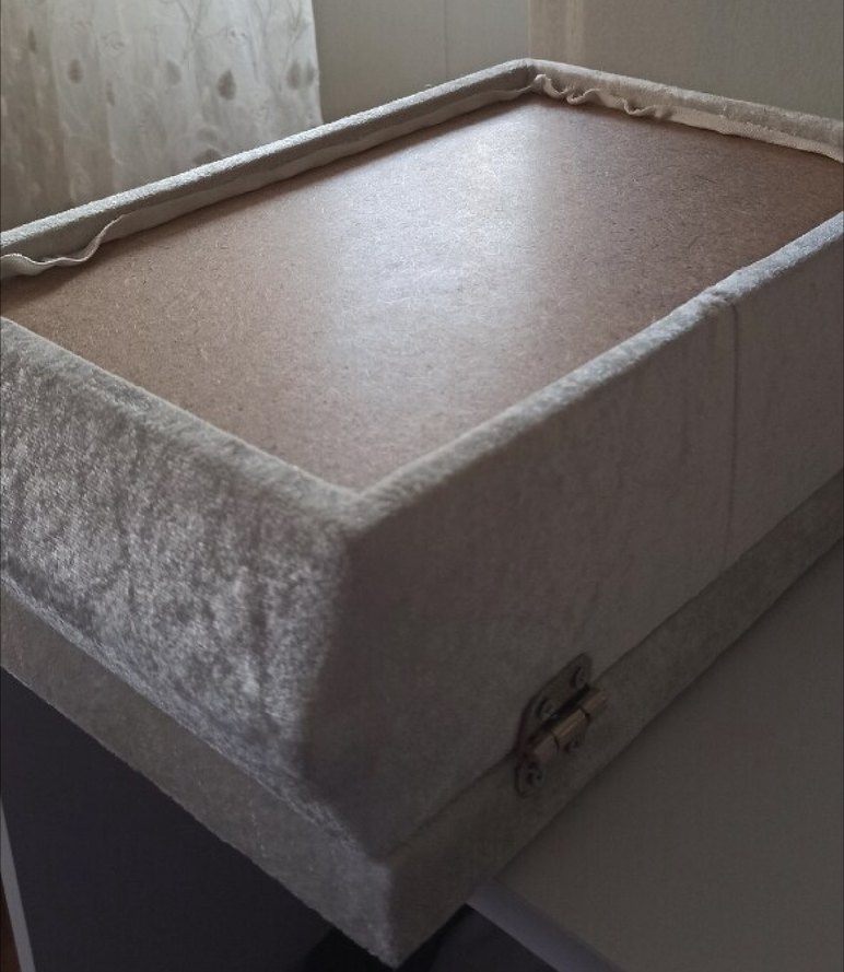 Aynalı sandık kadife kumaş - Görsel 5