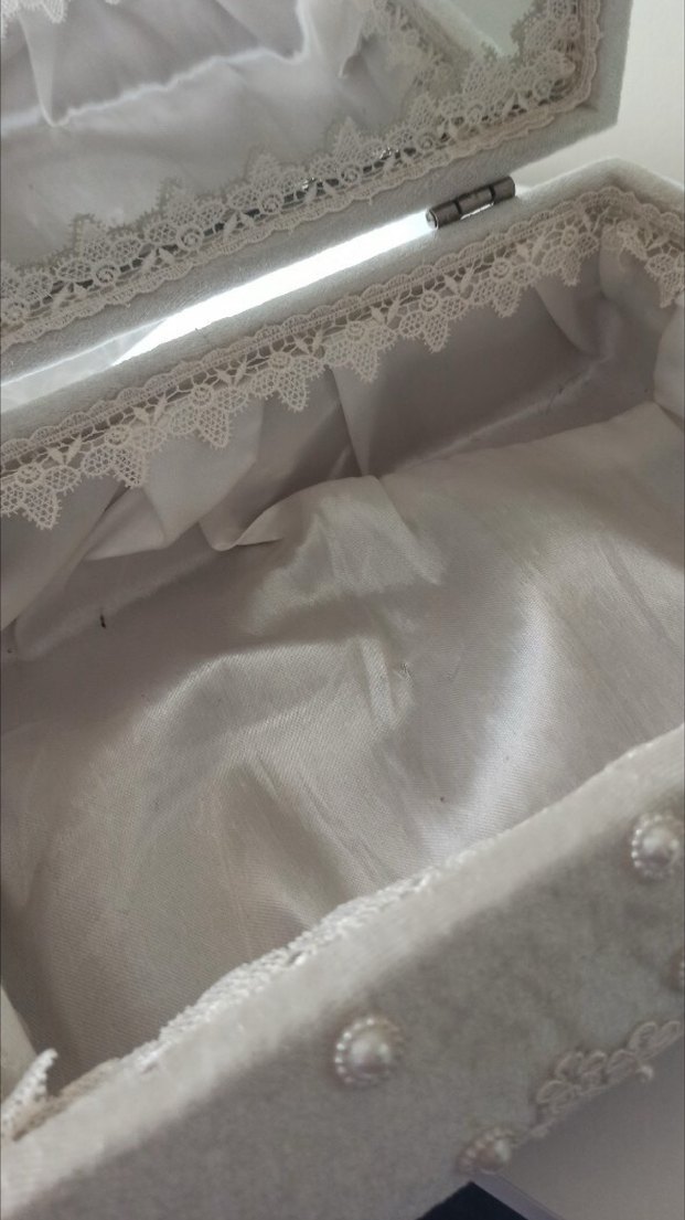 Aynalı sandık kadife kumaş - Görsel 4