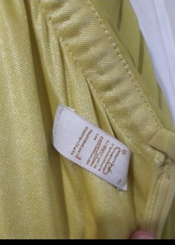 Abiye Kolsuz V Yaka Drapeli Uzun Kadın elbise - Görsel 5