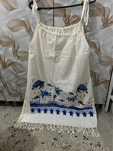 Askılı plaj elbisesi - Görsel 2